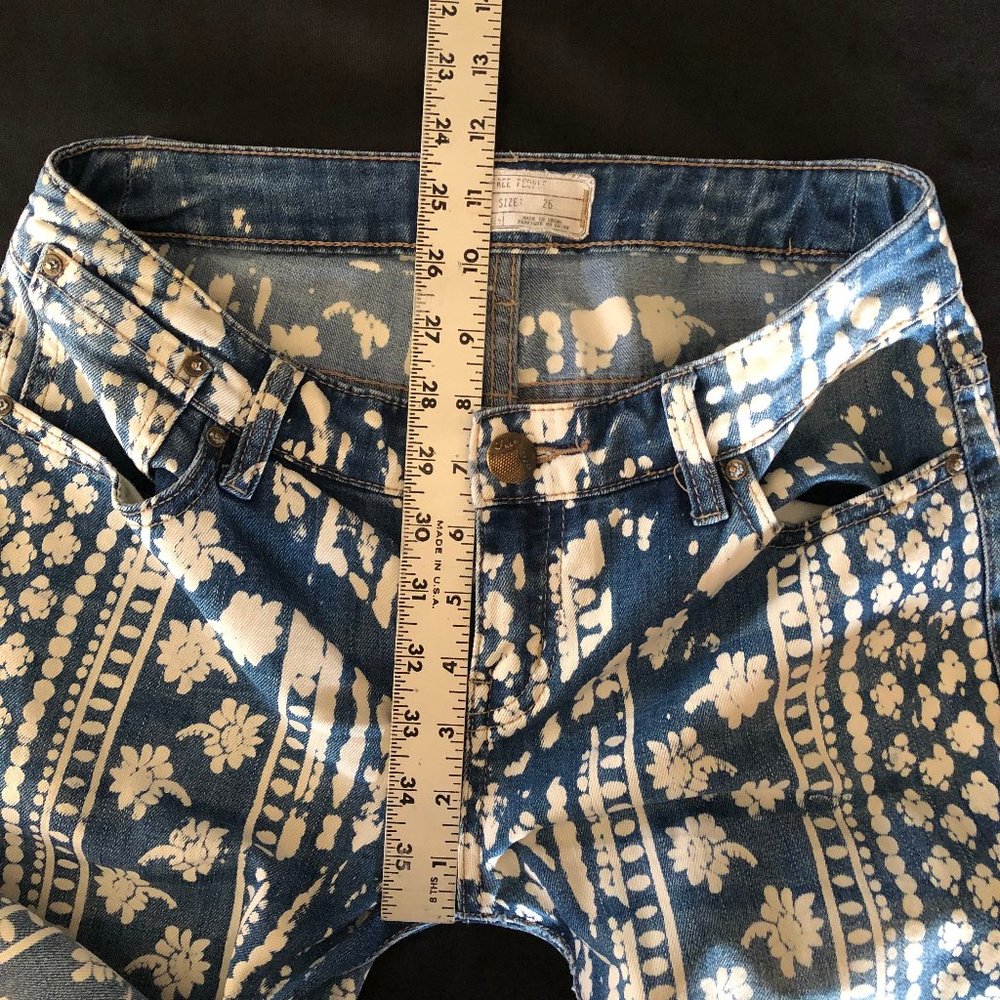Rare Free People Bali Mantra Flare Jeans Sz 26 - Picture 12 of 16